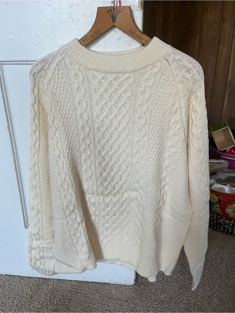 Emerson Fry wool sweater brand new in size large ivory color